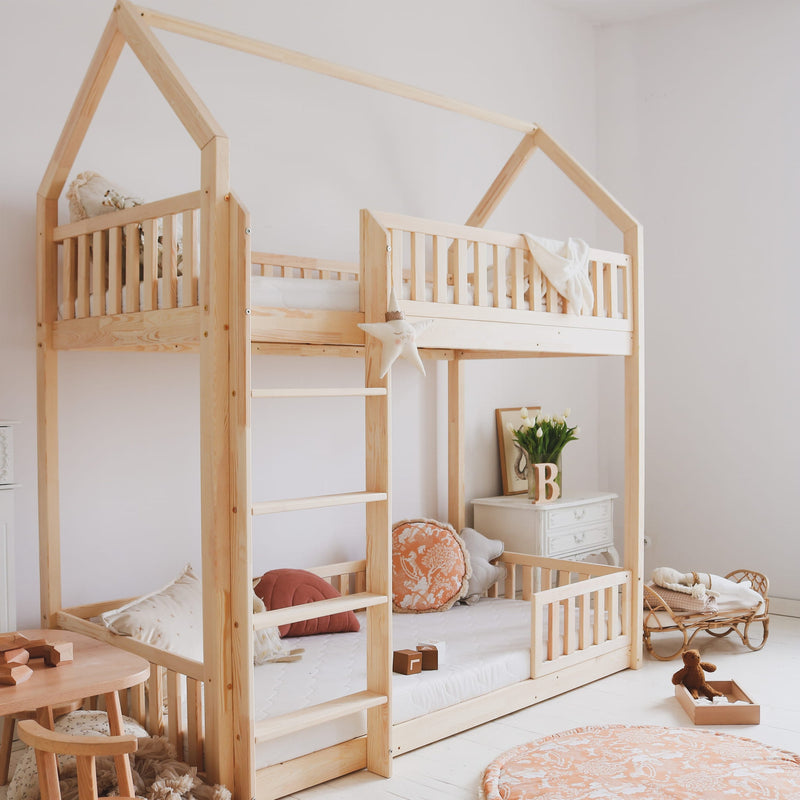 Luletto Bianco 190x90 bunk bed natural - Swanky Boutique Malta