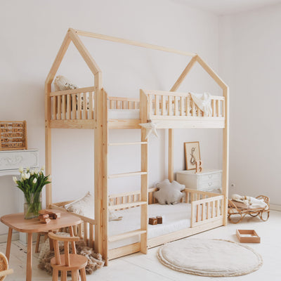 Luletto Bianco 190x90 bunk bed natural - Swanky Boutique Malta