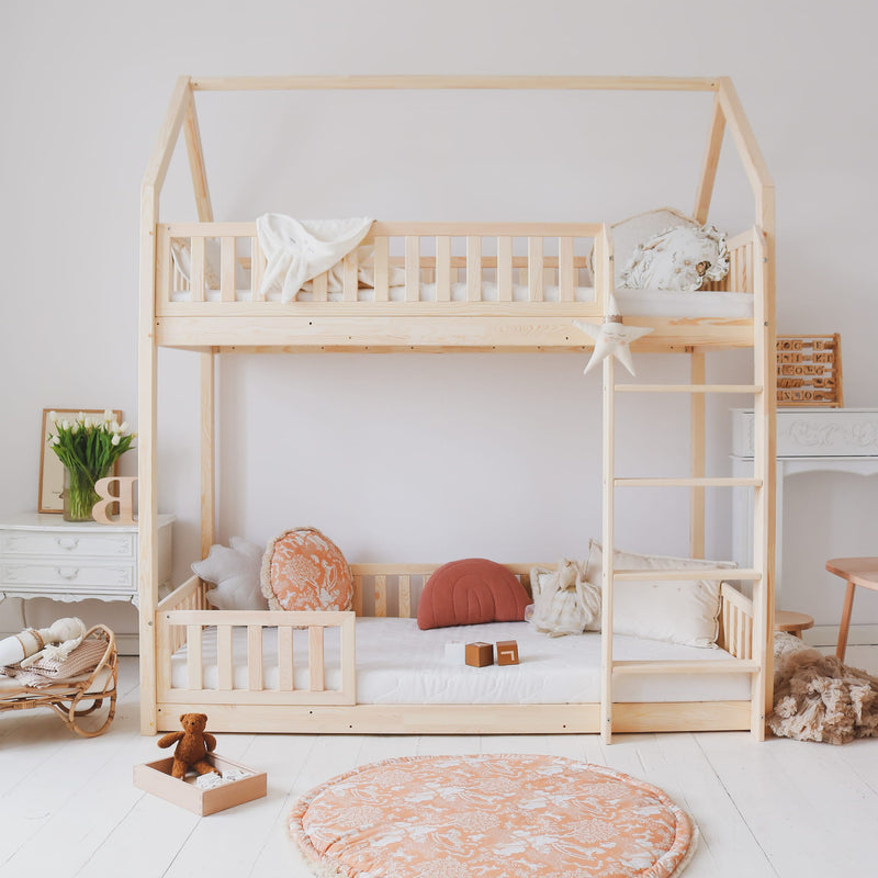 Luletto Bianco 190x90 bunk bed natural - Swanky Boutique Malta
