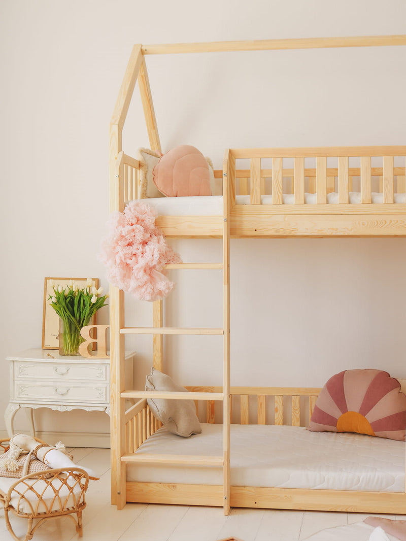 Luletto Bianco 190x90 bunk bed natural - Swanky Boutique Malta