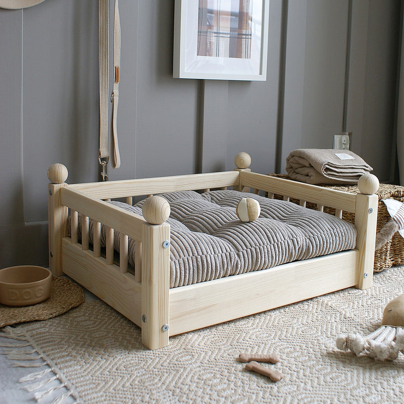 Luletto Pets - Taco Bed Large - Natural Wood