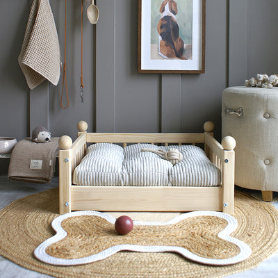 Luletto Pets - Taco Bed Large - Natural Wood