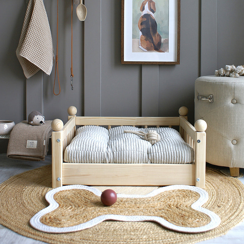 Luletto Pets - Taco Bed Large - Natural Wood