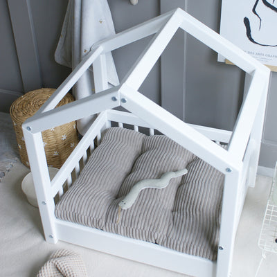 Luletto Pet Cozy House Bed White Small - Swanky Boutique Malta