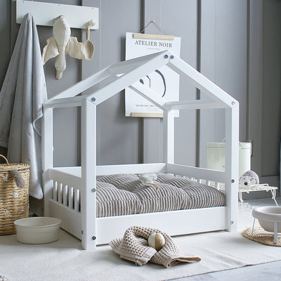 Luletto Pet Cozy House Bed White Small - Swanky Boutique Malta