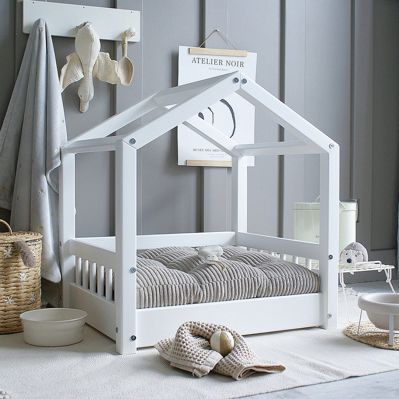 Luletto Pet Cozy House Bed White Small - Swanky Boutique Malta