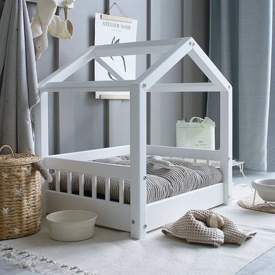 Luletto Pet Cozy House Bed White Small - Swanky Boutique Malta