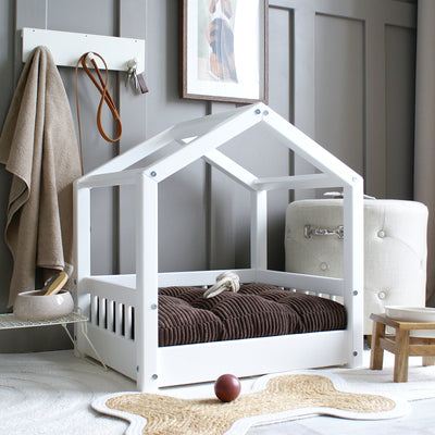 Luletto Pet Cozy House Bed White Small - Swanky Boutique Malta