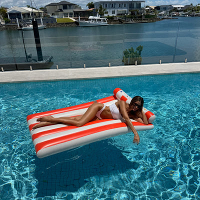 Luxe Adult Lilo - Red Stripe