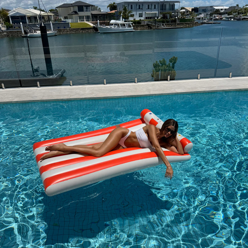 Luxe Adult Lilo - Red Stripe