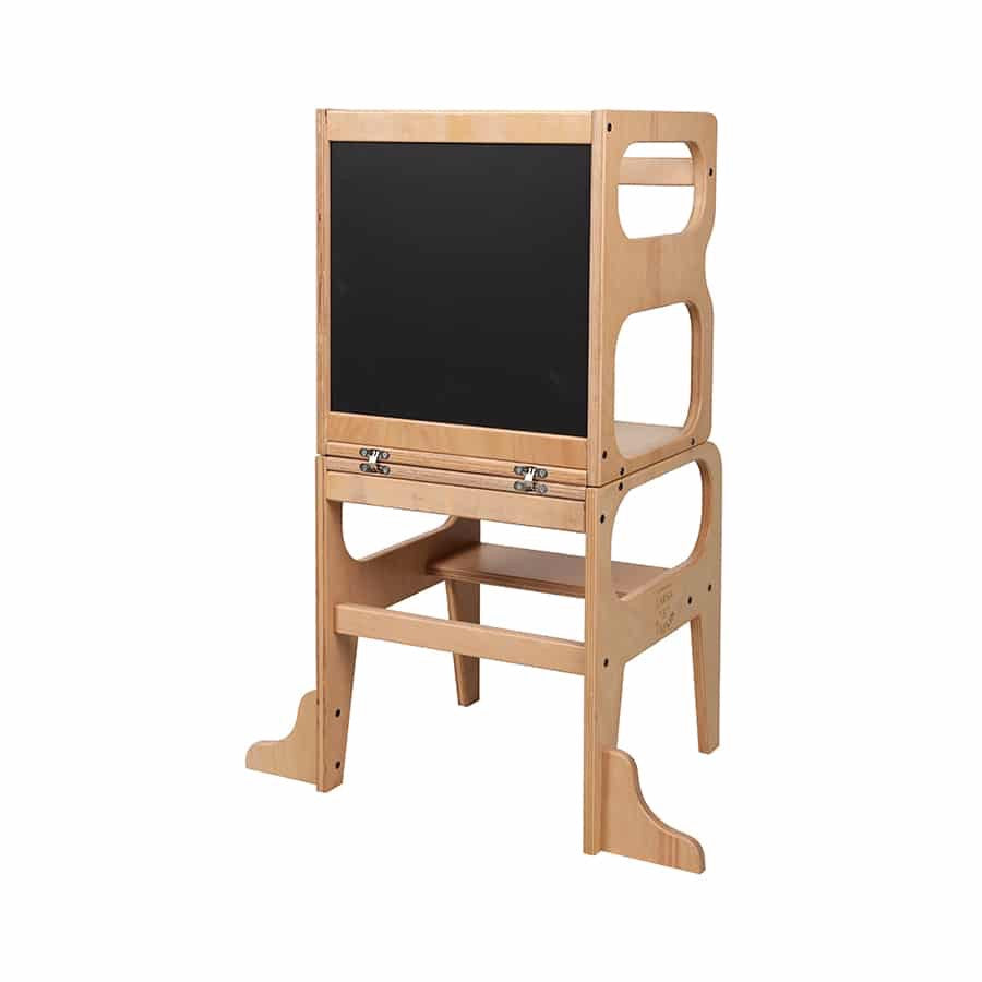 Learning Tower, 3-in-1 Montessori Learning Tower & Desk - Natural ...