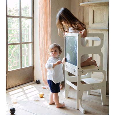 Larisa & Pumpkin - 3 in 1 Learning Tower White - Swanky Boutique