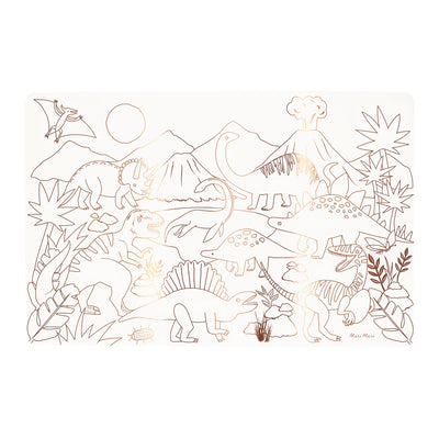Meri Meri Colouring Placemats - Dinosaur-swanky boutique malta