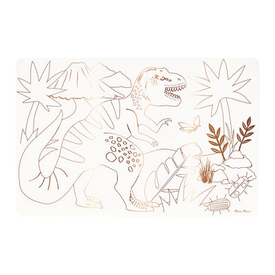 Meri Meri Colouring Placemats - Dinosaur-swanky boutique malta