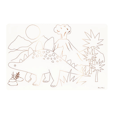 Meri Meri Colouring Placemats - Dinosaur-swanky boutique malta