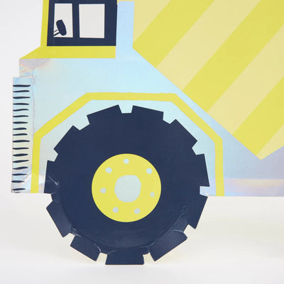 Meri Meri Construction Dumper Truck Plates - Swanky Boutique
