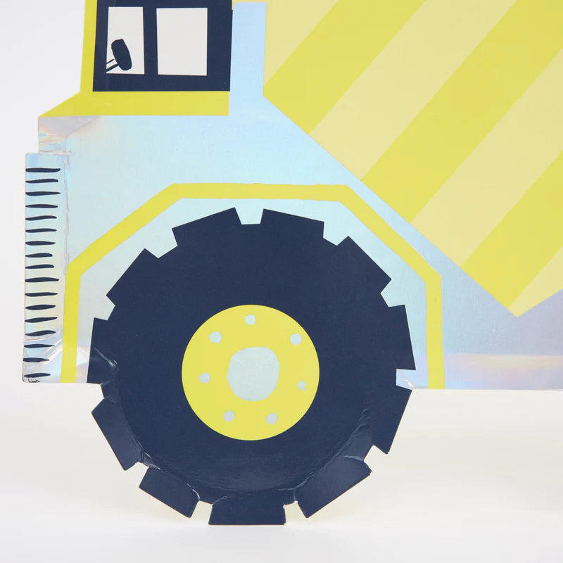 Meri Meri Construction Dumper Truck Plates - Swanky Boutique