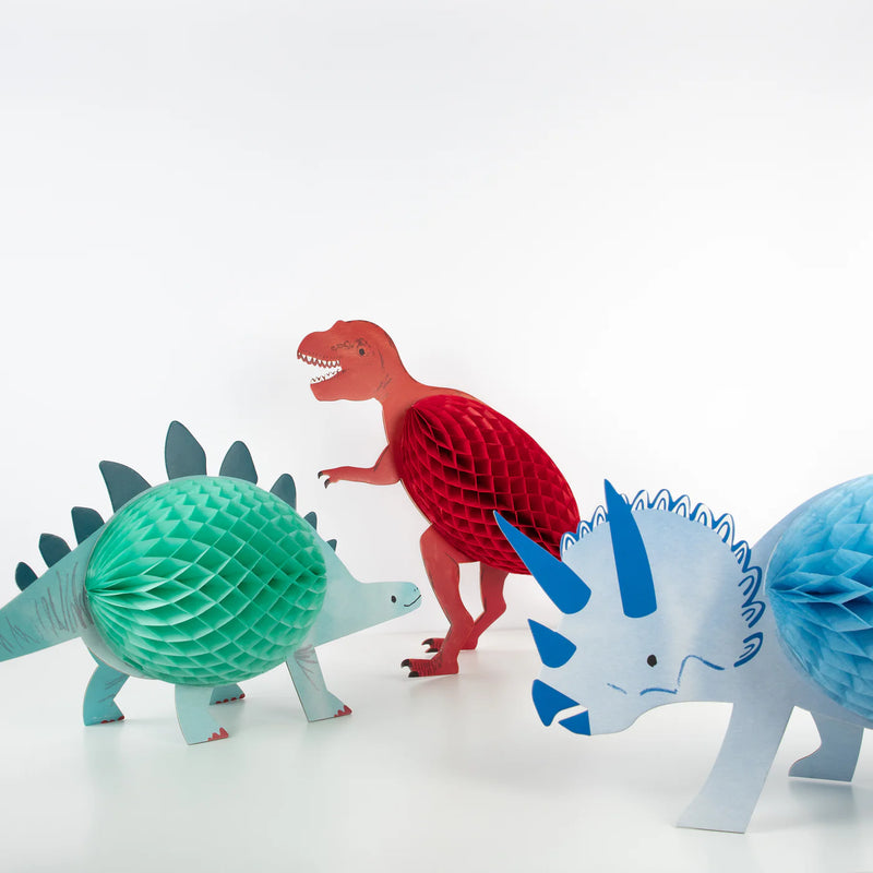 Dinosaur Decorations, Honeycomb 3D - 3-Pack