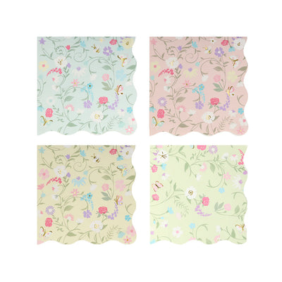 Meri Meri Napkins, Small Set of 16 - Floral, Laduree Paris- Swanky Boutique Malta