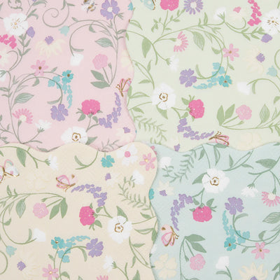 Meri Meri Napkins, Small Set of 16 - Floral, Laduree Paris- Swanky Boutique Malta