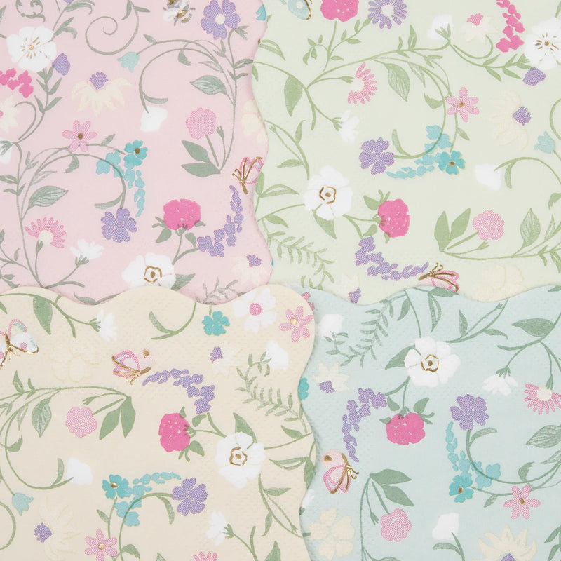 Meri Meri Napkins, Small Set of 16 - Floral, Laduree Paris- Swanky Boutique Malta