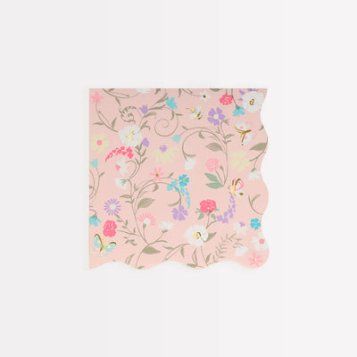 Meri Meri Napkins, Small Set of 16 - Floral, Laduree Paris- Swanky Boutique Malta