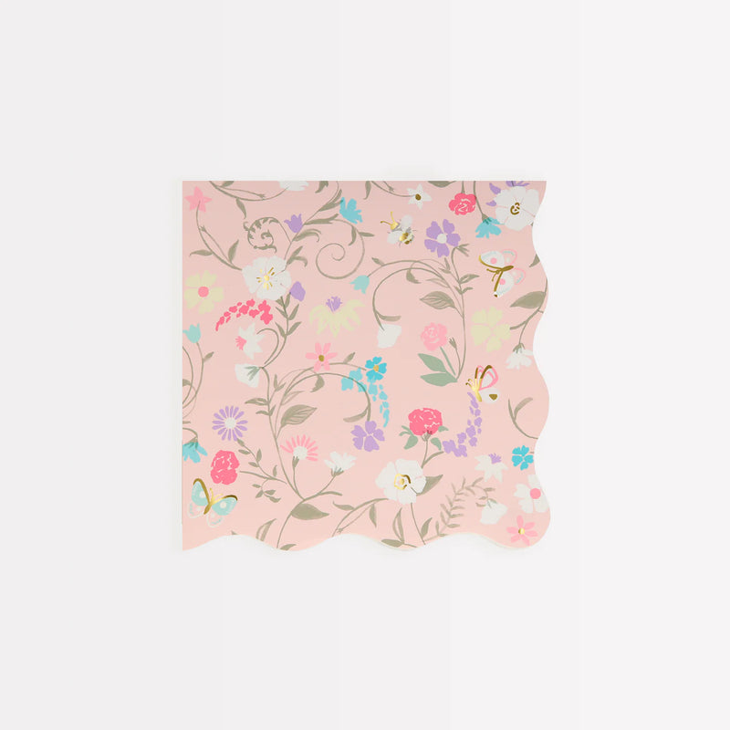Meri Meri Napkins, Small Set of 16 - Floral, Laduree Paris- Swanky Boutique Malta
