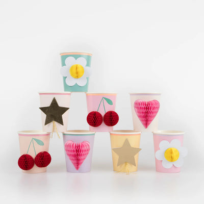 Meri Meri Party Cups, (Pack of 8) - Happy Icons Swanky Boutique Malta