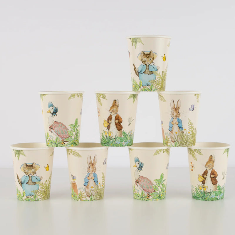 Meri Meri Party Cups, (Pack of 8) - Peter Rabbit / In the Garden- Swanky Boutique Malta 