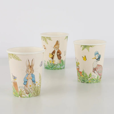 Meri Meri Party Cups, (Pack of 8) - Peter Rabbit / In the Garden- Swanky Boutique Malta 