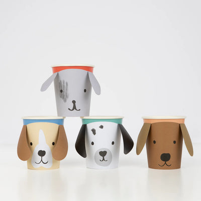 Meri Meri Party Cups, (Pack of 8) - Puppy- Swanky Boutique Malta