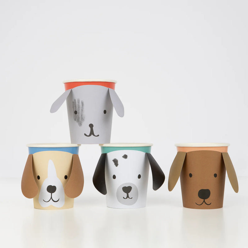 Meri Meri Party Cups, (Pack of 8) - Puppy- Swanky Boutique Malta