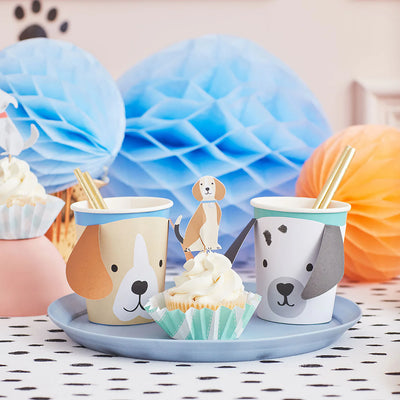 Meri Meri Party Cups, (Pack of 8) - Puppy- Swanky Boutique Malta