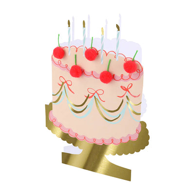 Meri Meri Cherry Cake Birthday Card - Swanky Boutique Malta