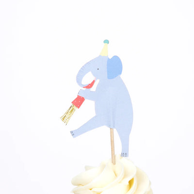 Meri Meri Cupcake Kit (Set of 24 Toppers & 24 Cupcake Cases)- Animal Parade- Swanky Boutique Malta 