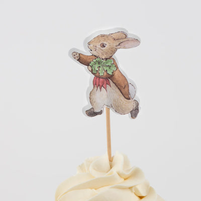 Meri Meri Cupcake Kit (Set of 24 Toppers & 24 Cupcake Cases)- Peter Rabbit in the Garden- swanky boutique malta 