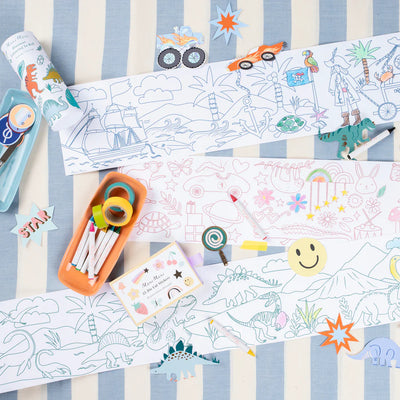 Meri Meri Dinosaur Colouring Roll - Swanky Boutique Malta