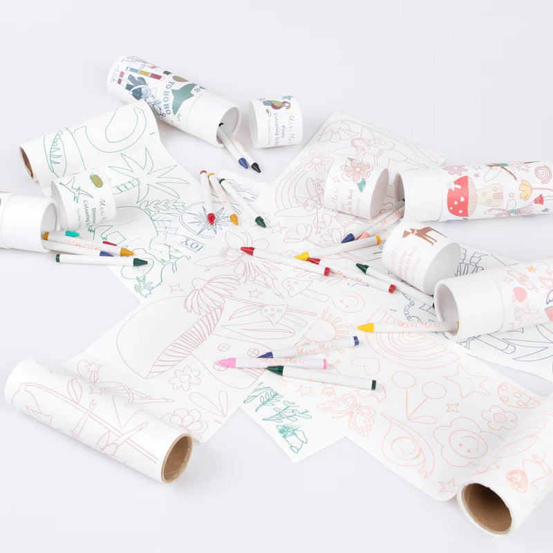 Meri Meri Dinosaur Colouring Roll - Swanky Boutique Malta