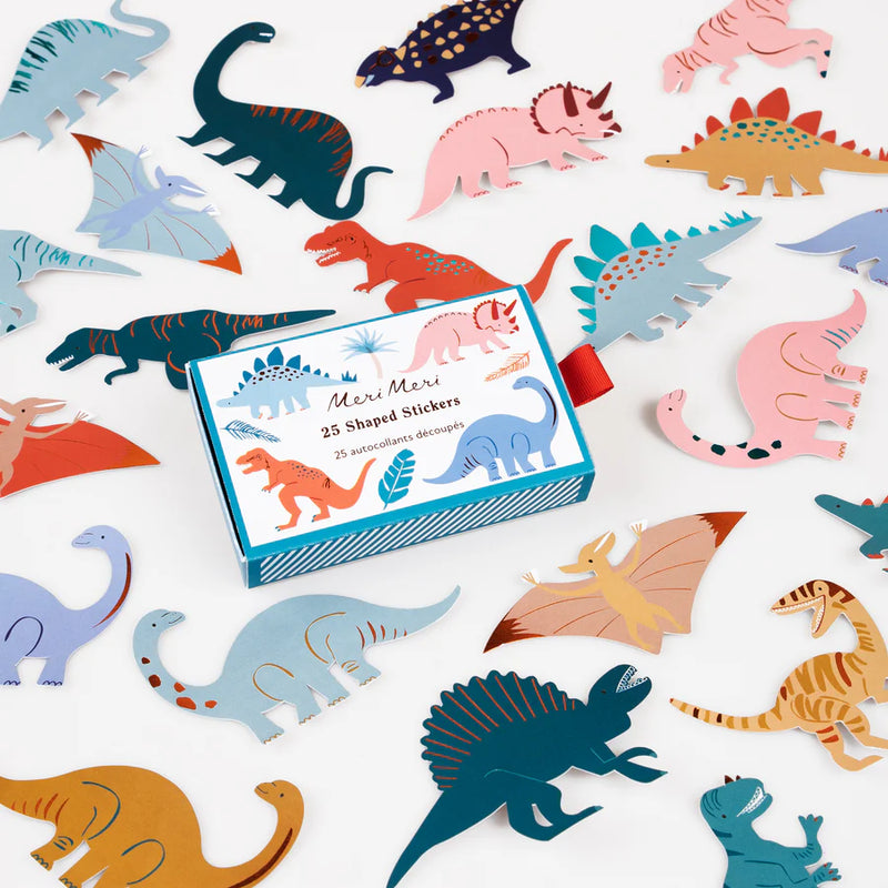 Meri Meri Dinosaur Shaped Stickers - Swanky Boutique Malta