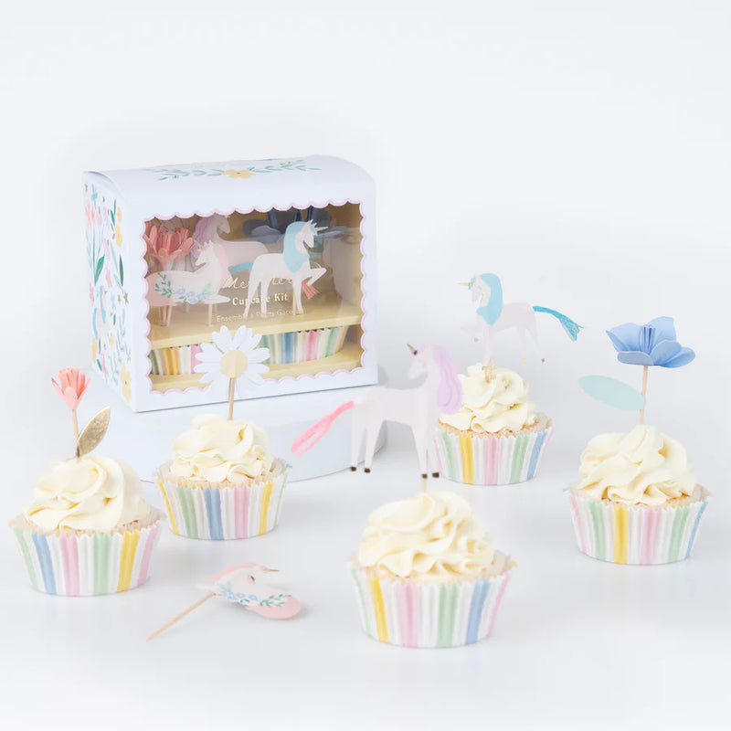 Meri Meri Meadow Unicorns Cupcake Kit - Swanky Boutique Malta