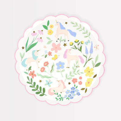 Meri Meri Meadow Unicorns Side Plates - Swanky Boutique Malta