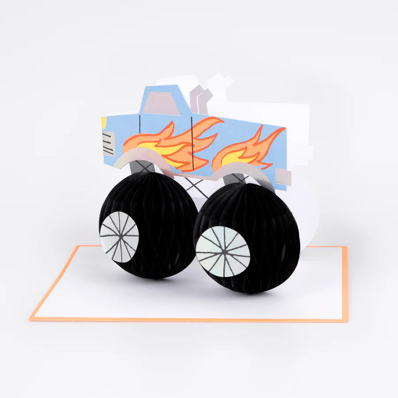 Meri Meri Monster Truck Birthday Card - Swanky Boutique Malta