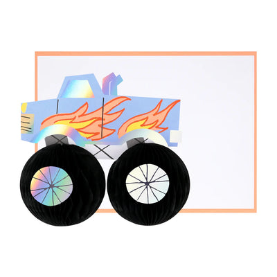 Meri Meri Monster Truck Birthday Card - Swanky Boutique Malta