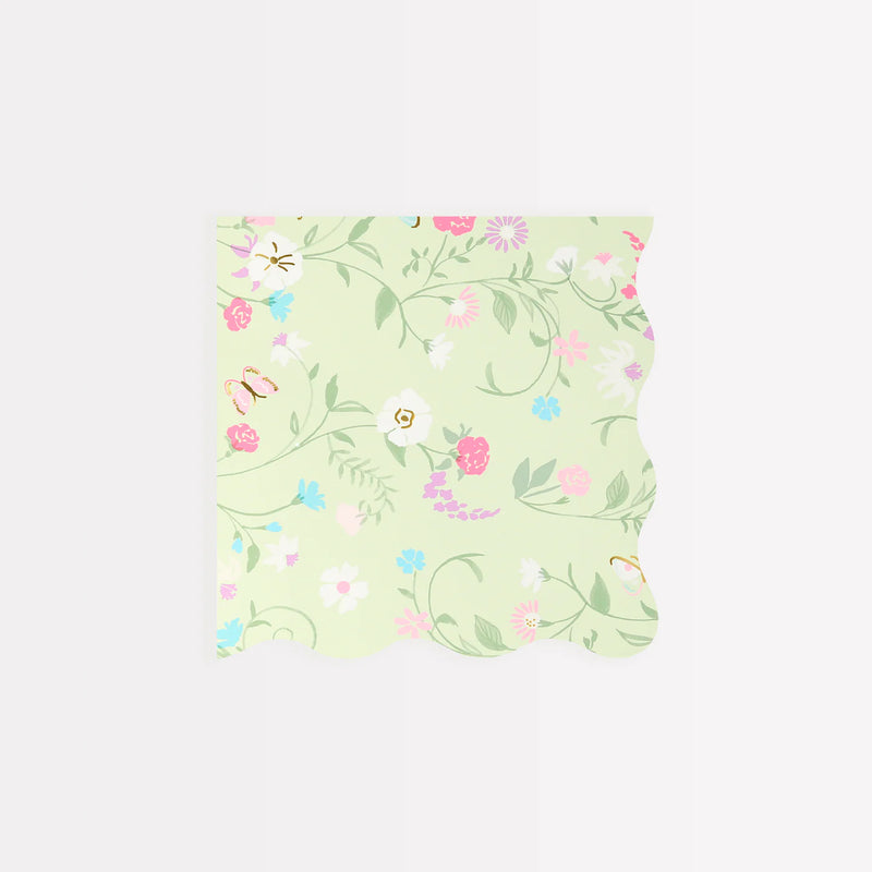 Meri Meri Napkins, Small Set of 16 - Floral, Laduree Paris- Swanky Boutique Malta