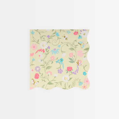 Meri Meri Napkins, Small Set of 16 - Floral, Laduree Paris- Swanky Boutique Malta