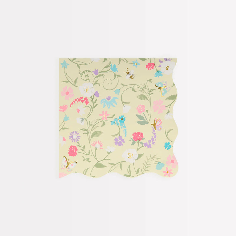 Meri Meri Napkins, Small Set of 16 - Floral, Laduree Paris- Swanky Boutique Malta