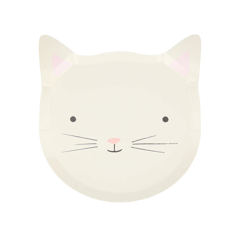 Meri Meri Party Side Plates, 8-Pack - Cute Kitten- swanky boutique malta 