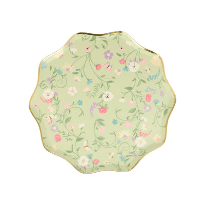 Meri Meri Party Side Plates, 8-Pack - Floral Laduree Paris - Swanky Boutique Malta