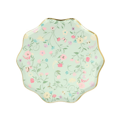 Meri Meri Party Side Plates, 8-Pack - Floral Laduree Paris - Swanky Boutique Malta