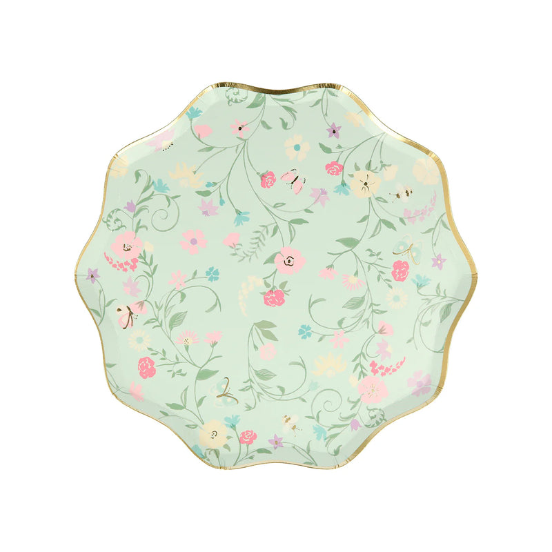 Meri Meri Party Side Plates, 8-Pack - Floral Laduree Paris - Swanky Boutique Malta